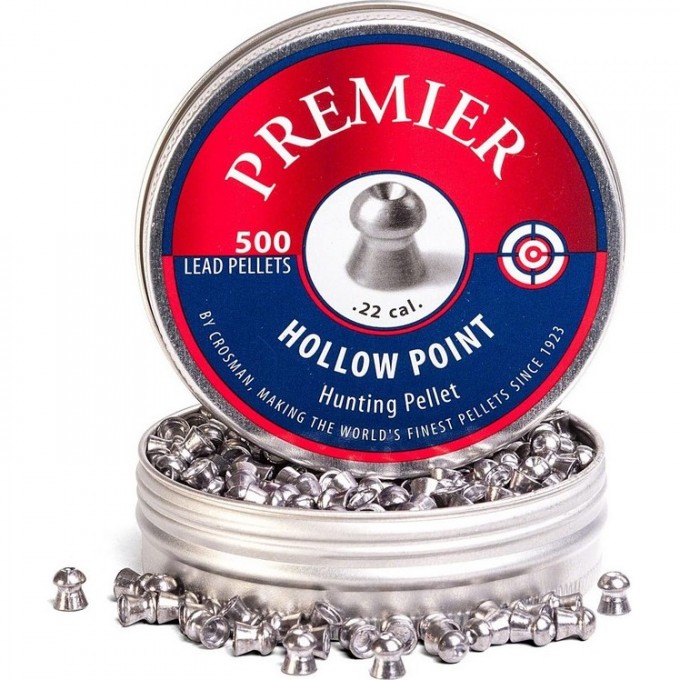 Pellets Crosman Premier Hollow Point Pellets .22 14.3gr 500 pcs 6-LHP22 Pellets Crosman Premier Hollow Point Pellets .22 14.3gr 500 pcs 6-LHP22